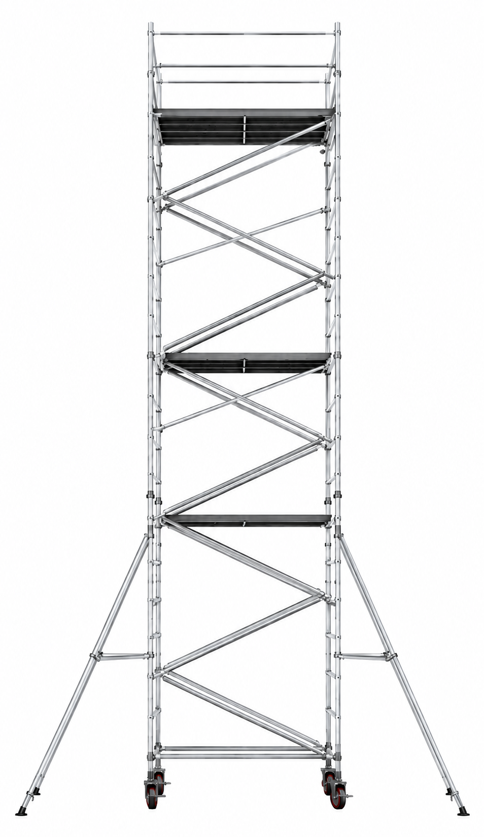 ZIGZAG  SCAFFOLD Size: 1400(W) x 2.0(L) x 11.30 (H) , Platform Height - 10.30, Over All Height 11.30, Reaching Height 12.30 Metres