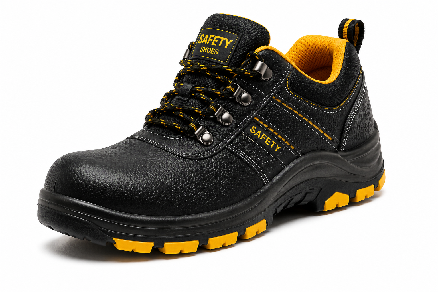 Industrial Safety Shoes with Steel Toe & Anti-Slip Sole