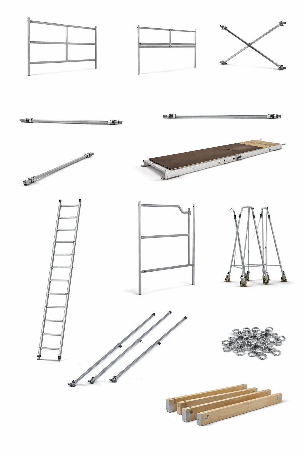 Stairway Scaffold – 1400(W) × 2000(L) × 15.20(H) - Platform Height - 14.30m, Over All Height 15.30m, Reaching Height 16.30m