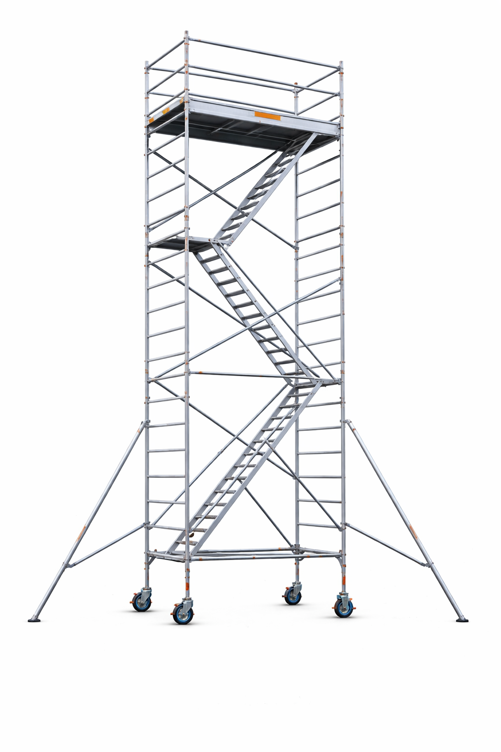 Aluminium Zigzag Scaffold Tower – 1.4 × 2.0 × 7.2 m