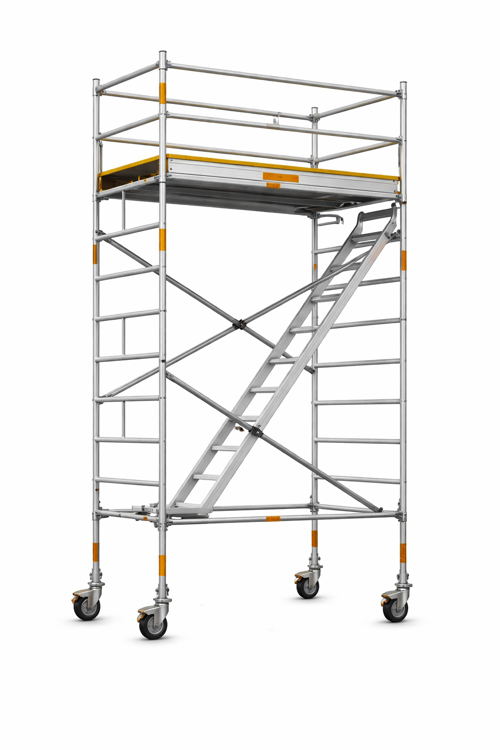 Aluminium Zigzag Stairway Scaffold Tower – 1.4 × 2.0 × 3.2 m