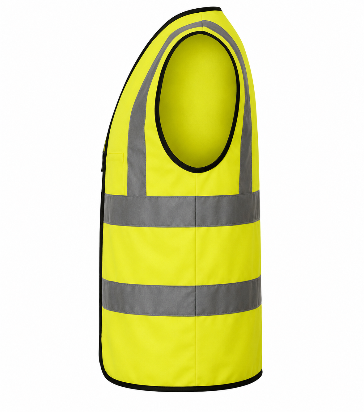 High Visibility Reflective Safety Jacket with Zipper