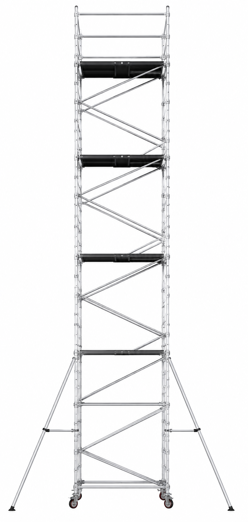 ZIGZAG  SCAFFOLD Size: 1400(W) x 2.0(L) x 15.30 (H) , Platform Height - 14.30, Over All Height 15.30, Reaching Height 16.30 Metres