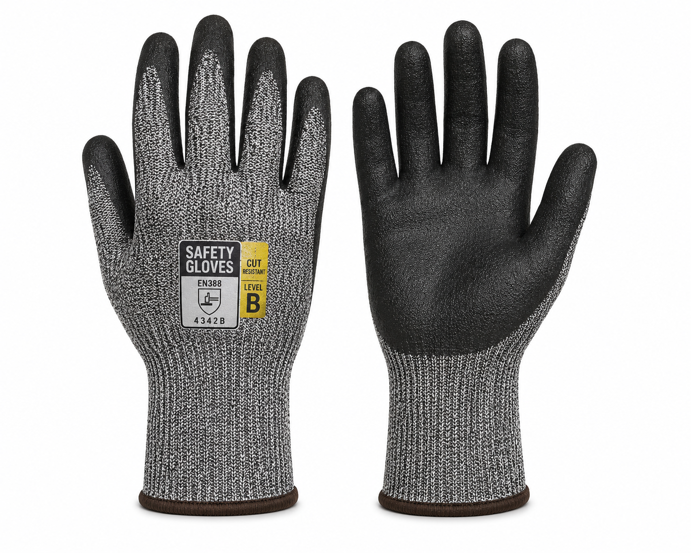 Cut Resistant Industrial Safety Gloves with Nitrile Coated Palm